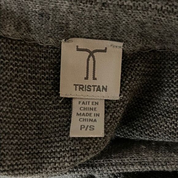 Tristan Dark Gray Scoop Neck Sweater - Picture 4 of 8